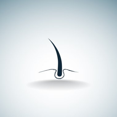 Hasarlı saçın web simgesi