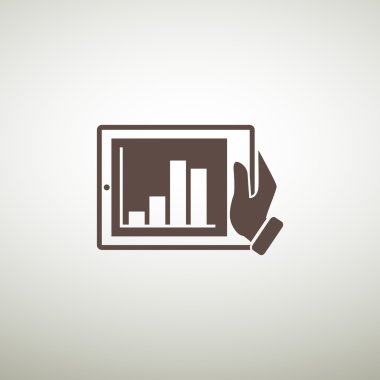 Dijital tablet basit web simgesi