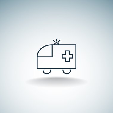 Ambulans araba web simgesi
