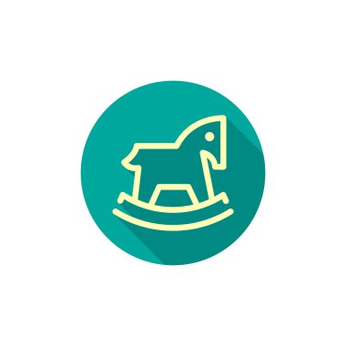 Çocuk oyuncak at web simgesi