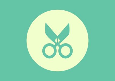 Makas basit web simgesi