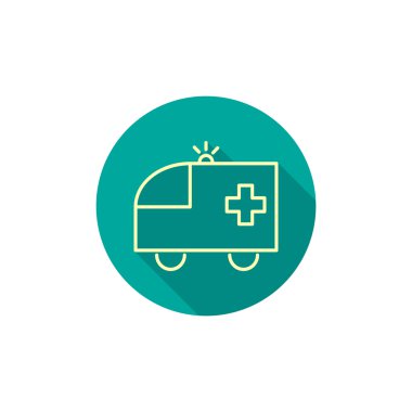 Ambulans araba web simgesi
