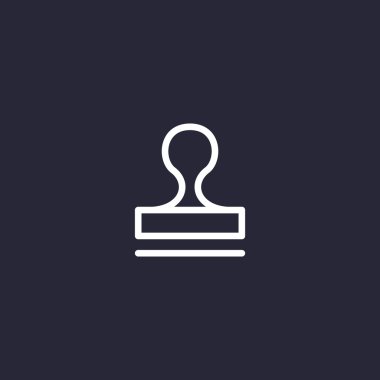 Mühür stamper kavramı simgesi