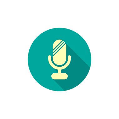 Basit mikrofon web simgesi