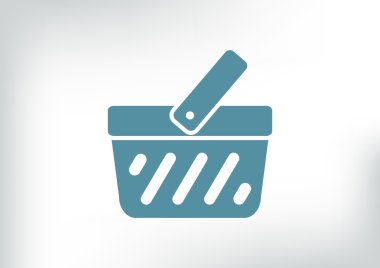 Alışveriş sepeti basit web simgesi