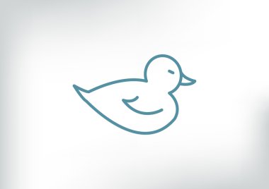 Oyuncak ördek yavrusu web simgesi
