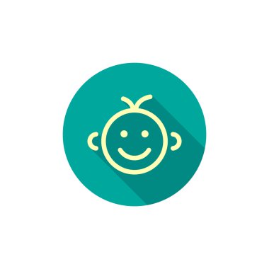 Mutlu bir çocuk yüzü doodle