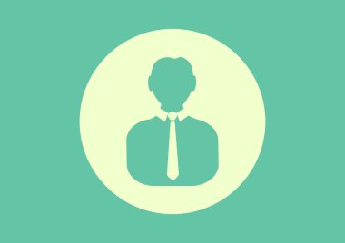 İşadamı siluet web simgesi