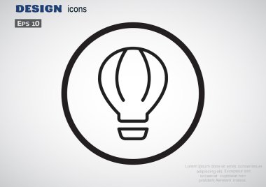 Balon aerostat web simgesi