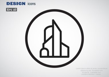 Büyük şehir basit web simgesi