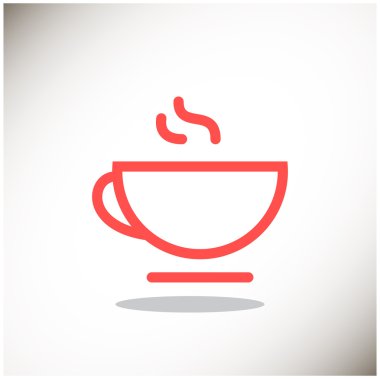 Fincan sıcak bir içecek web simgesi