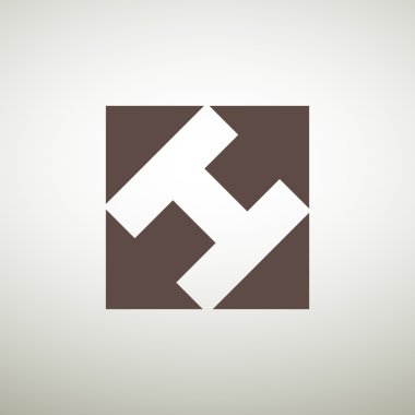 Kare üçgen simgesiyle