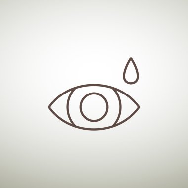 Basit simge göz damlası