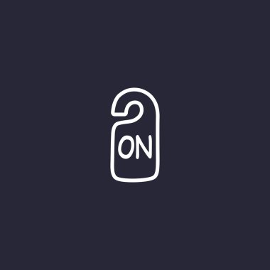 Etiket asılı üzerinde yazıt