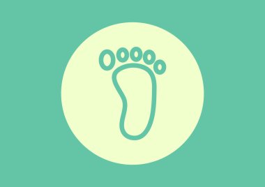 Çıplak çocuk ayak parça