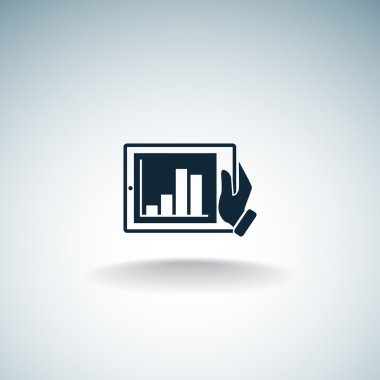 Dijital tablet basit web simgesi