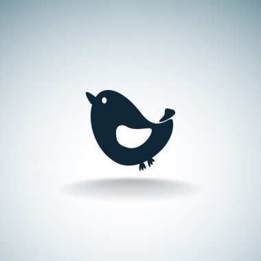 Şarkı kuş basit web simgesi