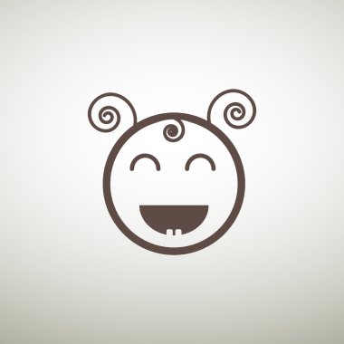 Mutlu kız web simgesi