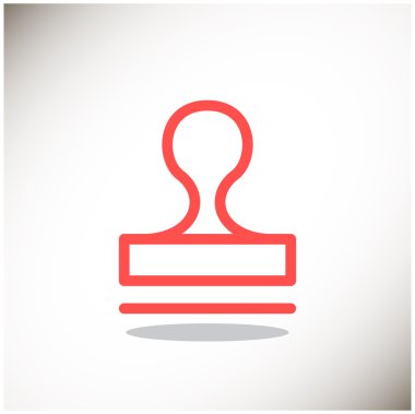 Mühür stamper kavramı simgesi