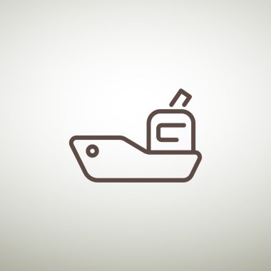 Basit römorkör simgesi