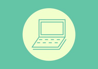 Basit dizüstü web simgesi