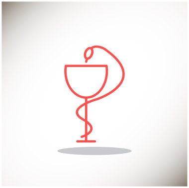 Yılan ve Kupası eczane simgesiyle