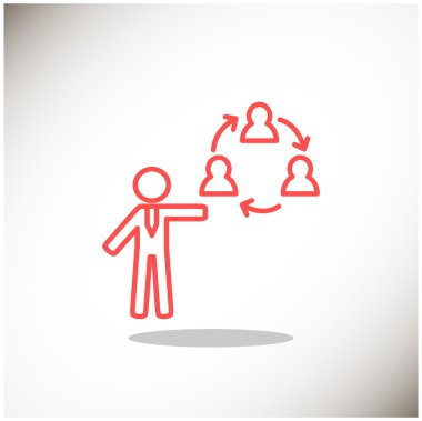 İletişim simgesi olan insan