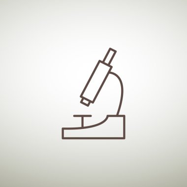 Mikroskop basit web simgesi