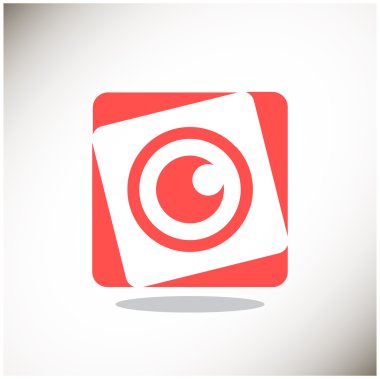 Objektif göz web simgesi