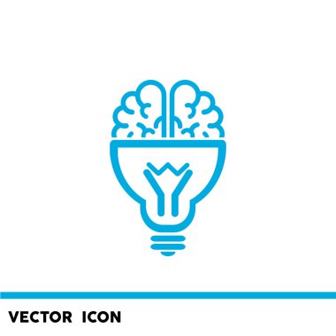 Ampul simgesi olan beyin