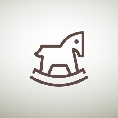 Çocuk oyuncak at web simgesi