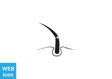 Hasarlı saçın web simgesi