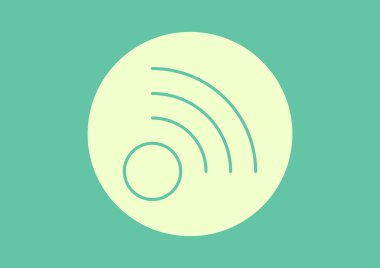 Kablosuz dalgalar web simgesi