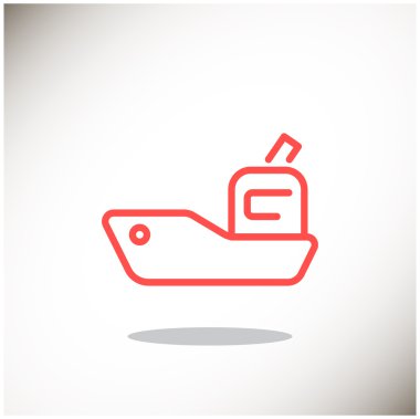 Basit römorkör simgesi