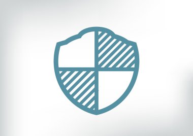 Basit kalkan web simgesi