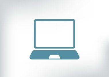 Basit dizüstü web simgesi