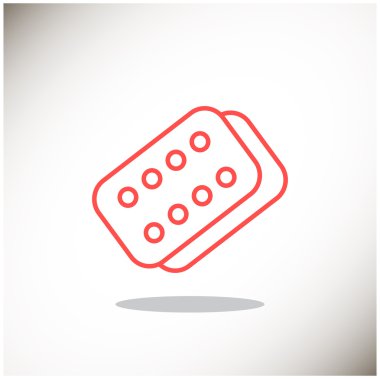 Bandaj sıva basit web simgesi