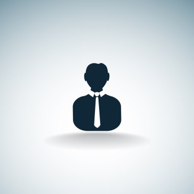 İşadamı siluet web simgesi