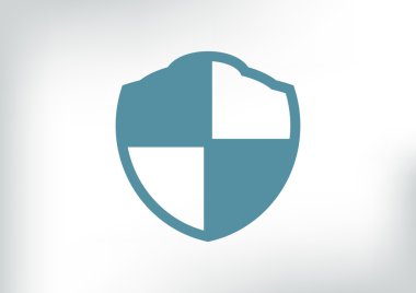 Basit kalkan web simgesi