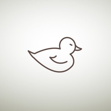 Oyuncak ördek yavrusu web simgesi