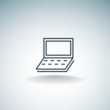 Basit dizüstü web simgesi