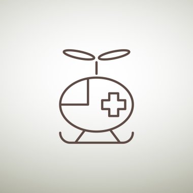 Ambulans helikopter simgesi