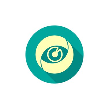 Objektif göz web simgesi