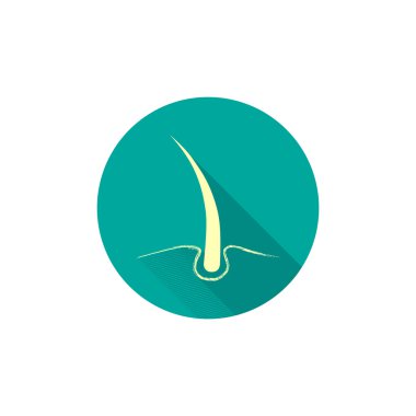 Hasarlı saçın web simgesi