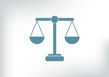 Adalet basit web simgesi ölçekleri