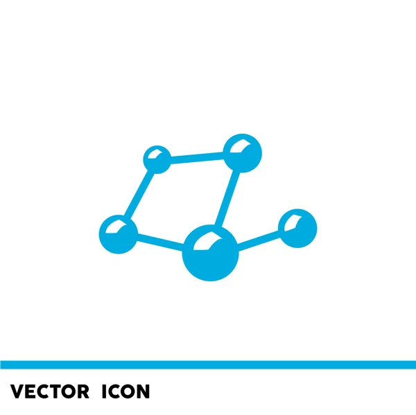 Molekularnej mieszanek tkanina ikona — Wektor stockowy