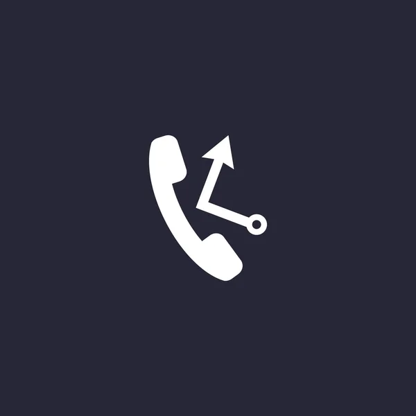 Llamada telefónica icono web — Vector de stock