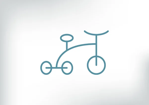 Dreirad-Ikone — Stockvektor