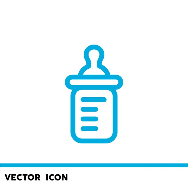 Простые детские бутылка значок — Stockvector