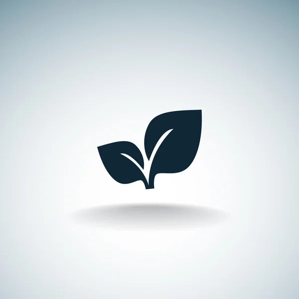 Φύλλα απλή βιολογική έννοια — Διανυσματικό Αρχείο